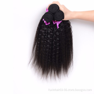 Virgin Human Hair Top Selling Kinky Straight Yaki Hair Extensions Mongolian WEAVING Non-remy Hair